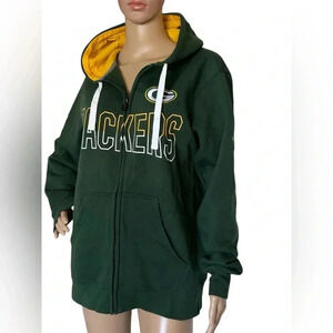 GreenBay Packers NFL Proline Hoodie By Fanatics Men  Size S Full Zip EUC!!